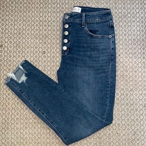 Abercrombie High Rise Skinny Ankle Jeans